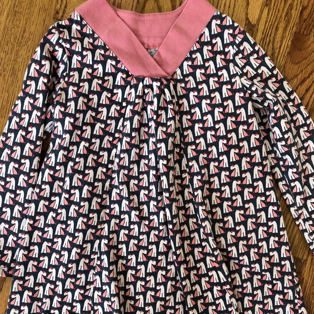 Tea Collection A-line Dress with Puppies